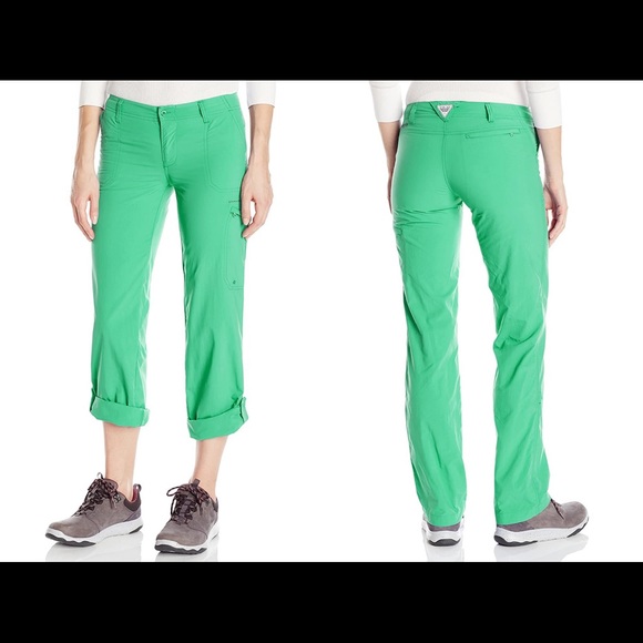 Columbia Pants - NWT Columbia Women's Aruba Roll Up Pants 6R Green